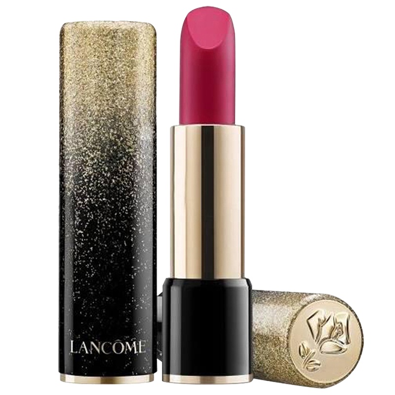 兰蔻(LANCOME)菁纯柔润唇膏圣诞款3.4g #378金喜善桃粉色 /显色 不易脱妆