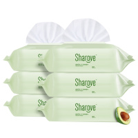 喜朗 婴儿带盖手口湿巾80片X6包装 匠心版 宝宝防护湿纸巾