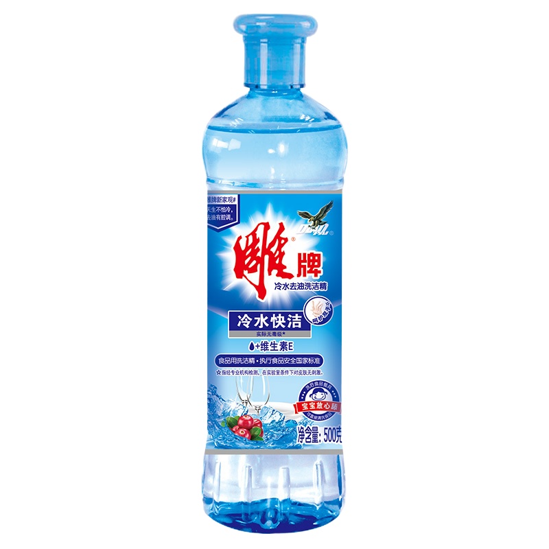 雕牌diaopai冷水去油洗洁精500g 单瓶装