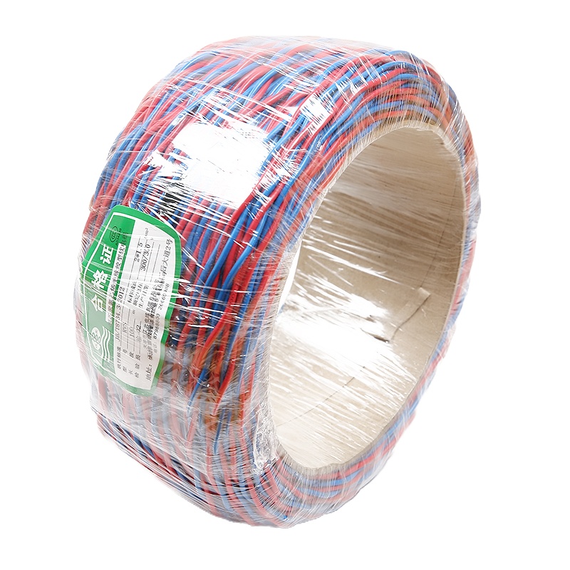 江北 RVS 2×1.5平方毫米 铜芯聚氯乙烯绝缘绞型软电线 红兰100米/盘