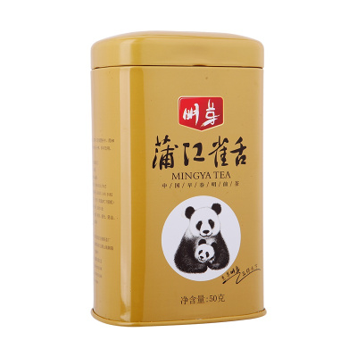 明芽雀舌绿茶四川蒲江明前翠芽春茶高山茶原产地罐装芽尖雀舌50g