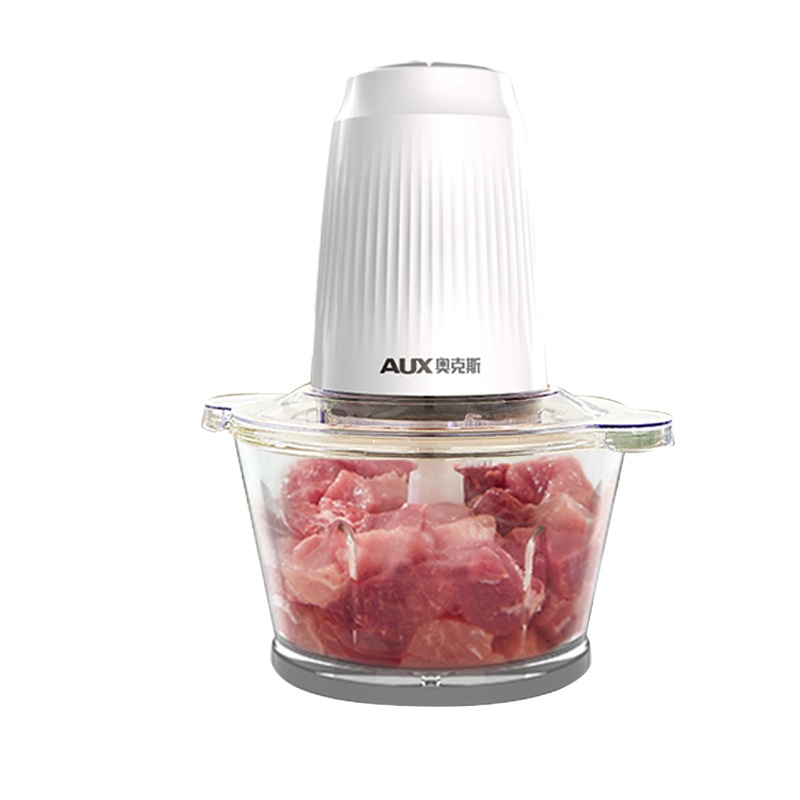 奥克斯(AUX)绞肉机HX-J3110 两组刀绞肉机家用电动小型打肉馅饺子搅拌饺搅碎菜器料理多功能神器辣椒蒜蓉快速搅碎器