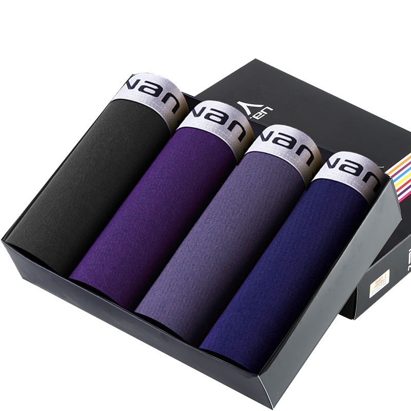 南极人内裤男四角裤棉平角青年运动潮流个性骚男生透气宽松裤头T1012