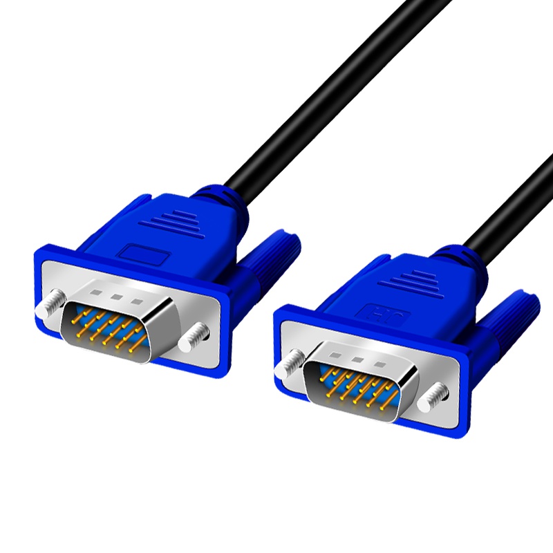 晶华 VGA高清连接线 笔记本电脑台式主机连接电视显示器投影仪视频延长数据传输线1.5米 V501E