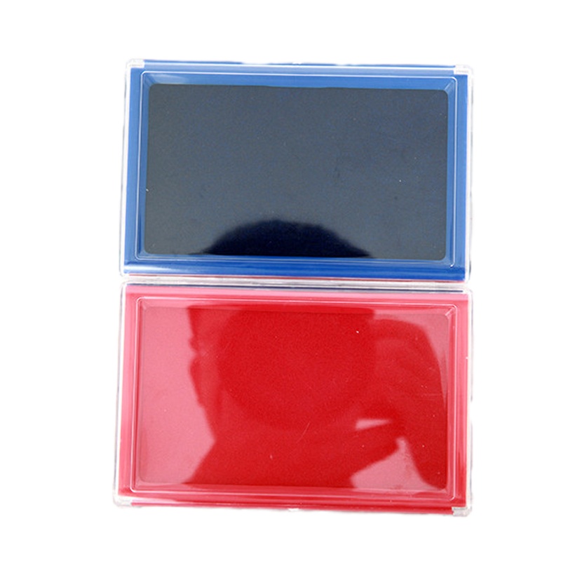 晨光快干印台(透明方)蓝AYZ97513B 财务用品 印章用品 印台4个/组