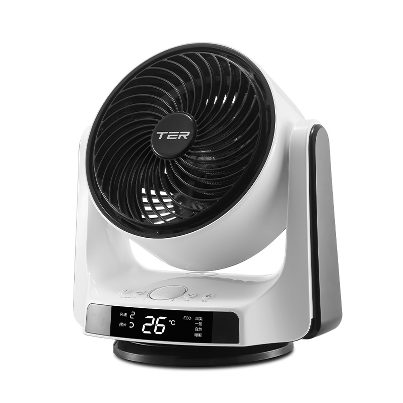 泰瑞达ter空气循环风扇台式电风扇家用静音学生办公室桌面小型省电节能对流智能变频涡轮扇遥控定时台扇