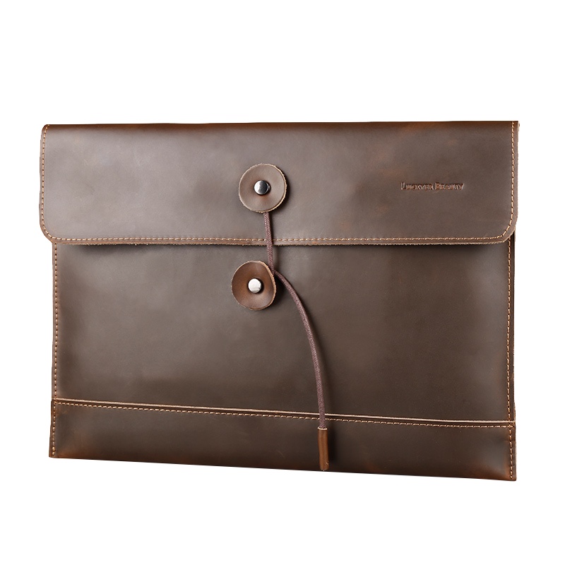 【顺丰配送】真皮手拿包疯马皮信封包 迷你平板牛皮文件包IPAD手工包PB170974K