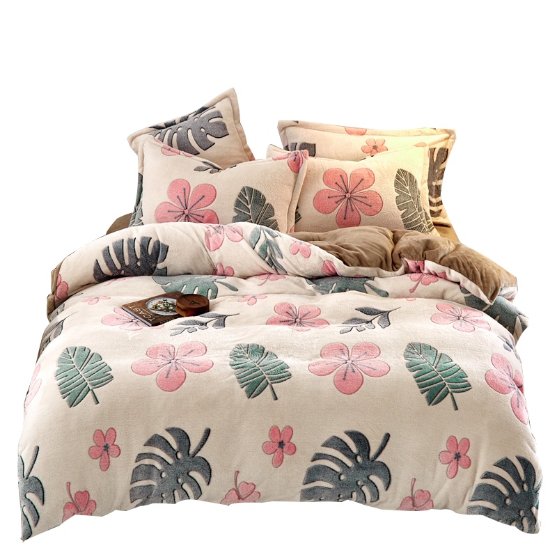 吉祥三宝家纺四件套小可爱 2.0*2.3m 花色 床单被套 床上用品