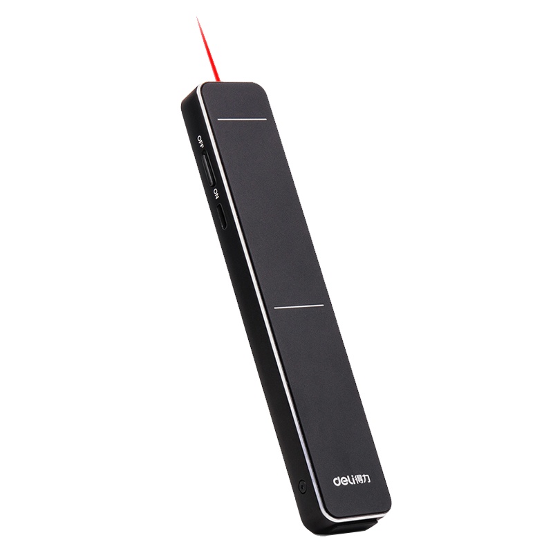 得力deli50601激光翻页笔充电演示笔PPT翻页器激光笔电子教鞭笔教师笔