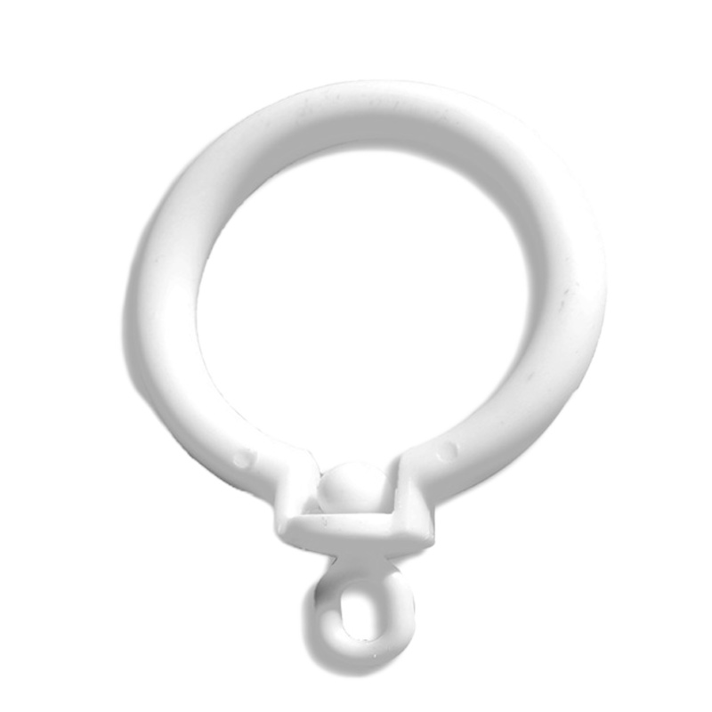 铭聚布艺窗帘成品钩子四爪钩S钩窗帘吊环挂环 吊环30支装