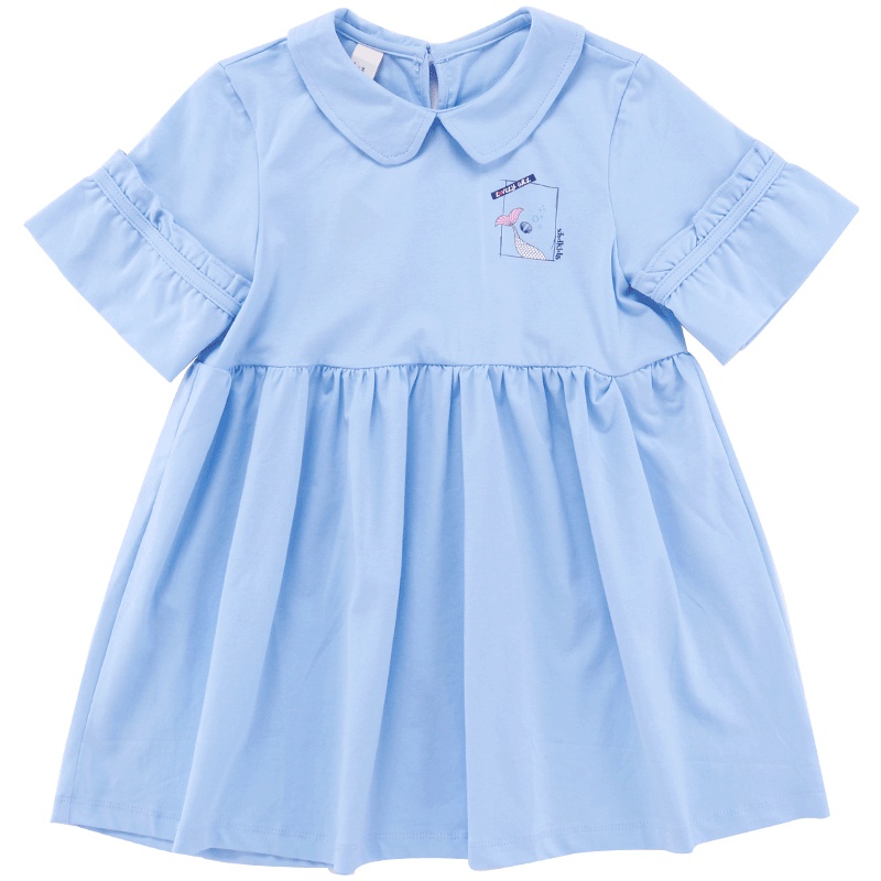 商场同款小红豆女童夏装连衣裙2019新款儿童宝宝裙子短袖公主裙