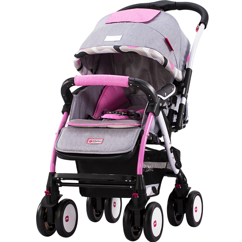 BACIUZZI帕琦婴儿推车可坐可躺双向折叠便携避震万向轮宝宝手推车