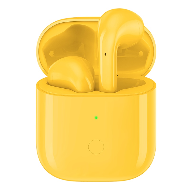 realme 真我 Buds Air 幻耳 黄色 超低时延 无线充电 开盖闪连 线耳机蓝牙耳机 苹果安卓适用