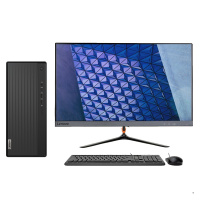 联想(Lenovo)擎天T510A 十代酷睿 分体机台式电脑(i3-10100 8G 256GSSD 集显 WIFI ) 23英寸 商务办公学习个人家用企业采购台式机电脑