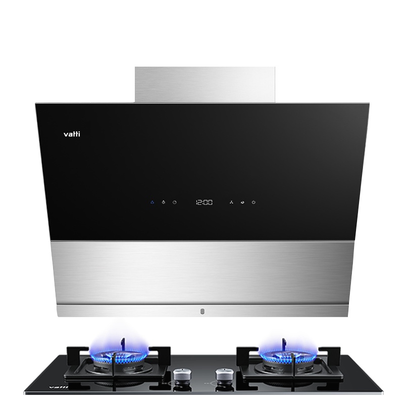 华帝(vatti)21立方侧吸式抽油烟机燃气灶具 高频自动洗 4.2大火力 烟灶套装i11091+i10055B 液化气