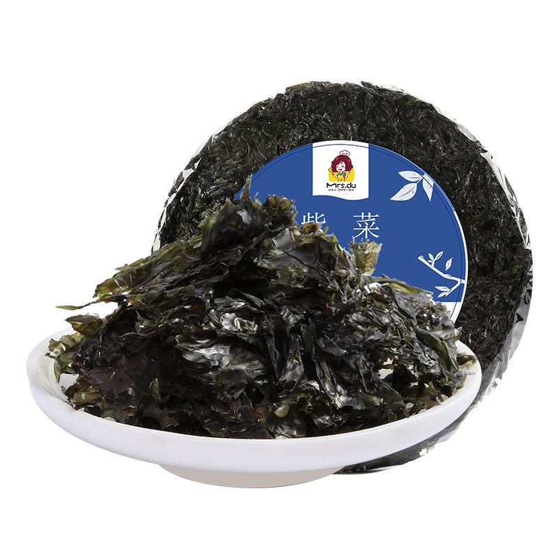mrsdu杜夫人紫菜干货30g福建特产霞浦无沙免洗海苔圆饼头水紫菜