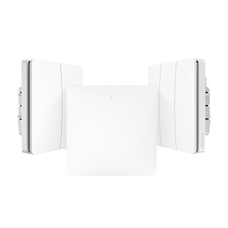 领普科技linptech智能遥控墙壁开关 小米小爱同学语音控制无线自发电86开关面板免布线无需网关米家APP场景联动