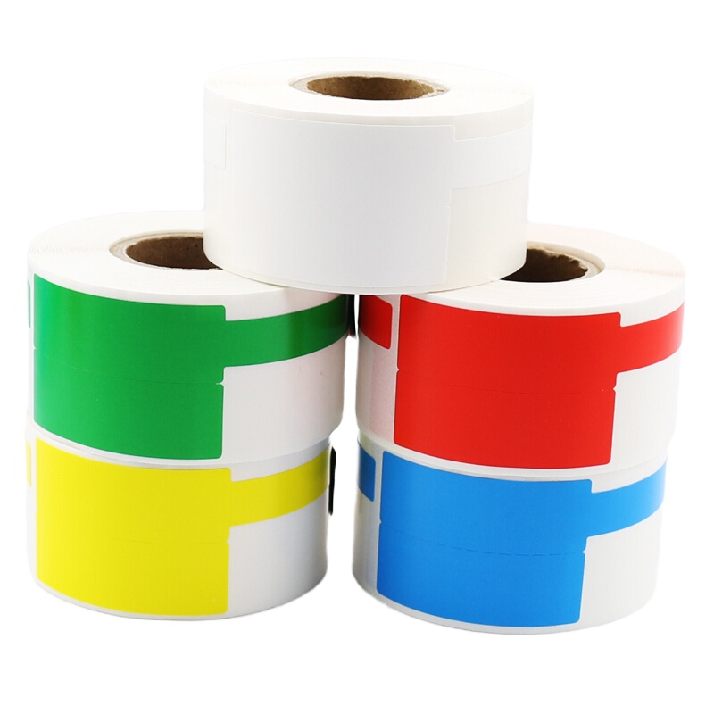 刀/P型线缆标签网络通信布线机房标签纸 B50/w200t 03F5色(红黄蓝白绿 ) 30*45+50 150张