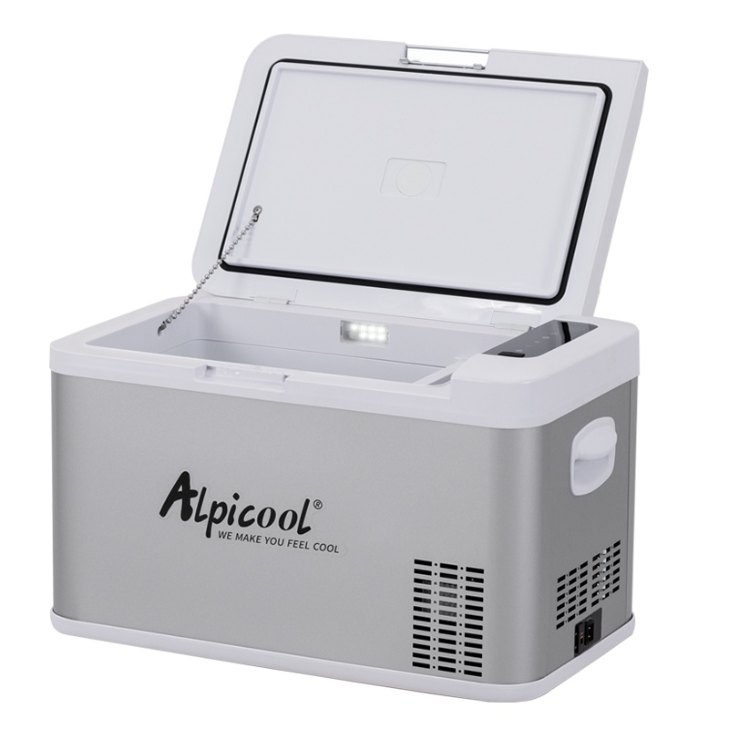 冰虎(Alpicool)车载冰箱压缩机制冷MK25升车家两用可结冰冷冻冷藏12v汽车24v货车迷你冰柜冰箱户外旅行小冰箱