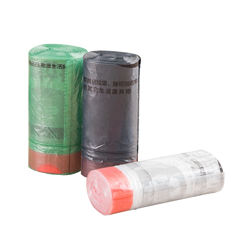 欧润哲 垃圾袋 10升可降解分类款(湿+干+可回收组合)厨房卫生间干湿垃圾分类清洁塑料袋