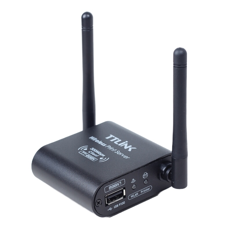 单口300MB打印服务器WiFi无线打印改装无线共享USB转换器