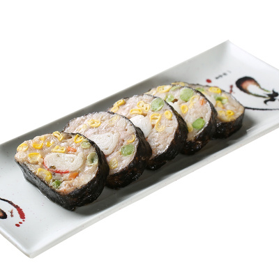 光头佬联圣 蟹柳紫菜卷 350g/12块装 港式点心 广式方便食品