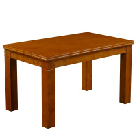 HiBoss实木餐桌橡木长方形饭桌客厅长方形餐桌1.3米