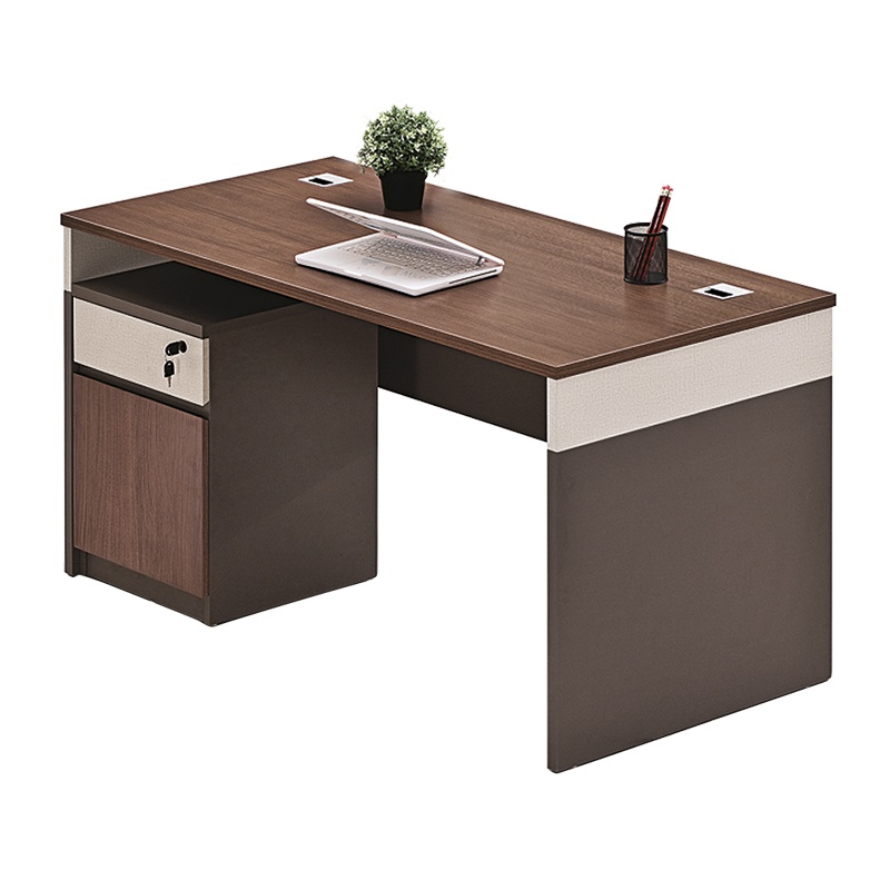 [藏书阁]1.2米职员办公桌员工位桌卡座简约现代单人位屏风办公桌