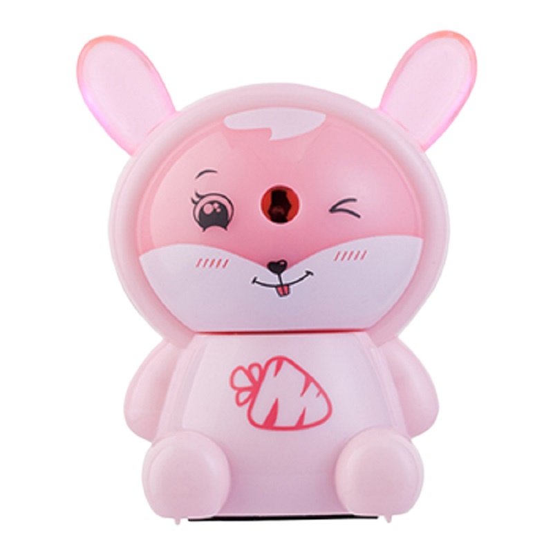 齐心(COMIX)削笔机牛牛/兔子卡通可爱削笔器铅笔手摇削笔刀卷笔刀笔刨学生文具 B2470兔子 颜色随机 单个价格