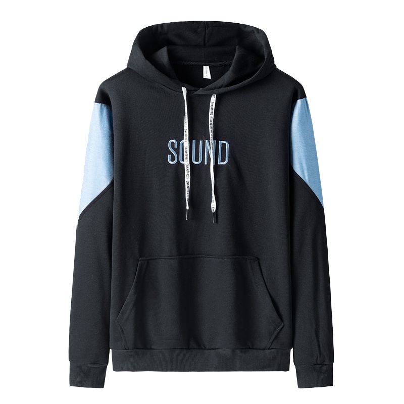 三弦(LA CORDE)男士卫衣连帽春秋季休闲学生宽松韩版潮流青少年帽衫套头运动外套LA-MYW3906