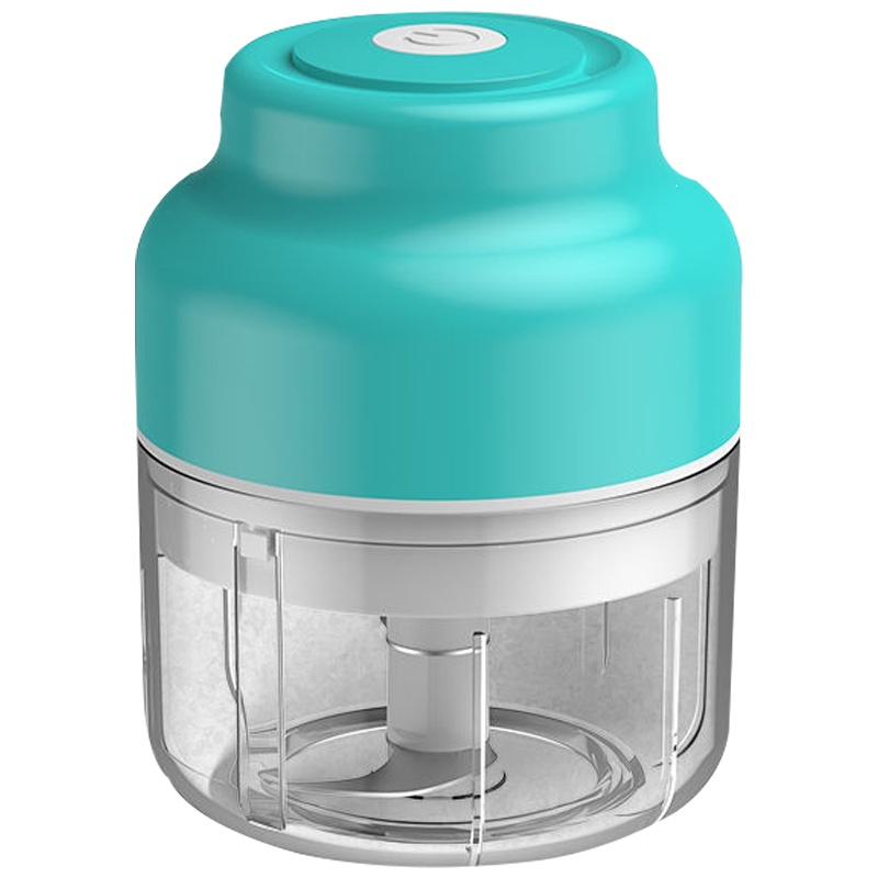 电动蒜泥纳丽雅搅蒜机蒜蓉厨房捣蒜打蒜器剥蒜自动搅蒜拉蒜家用无线_100ML绞蒜版蓝色