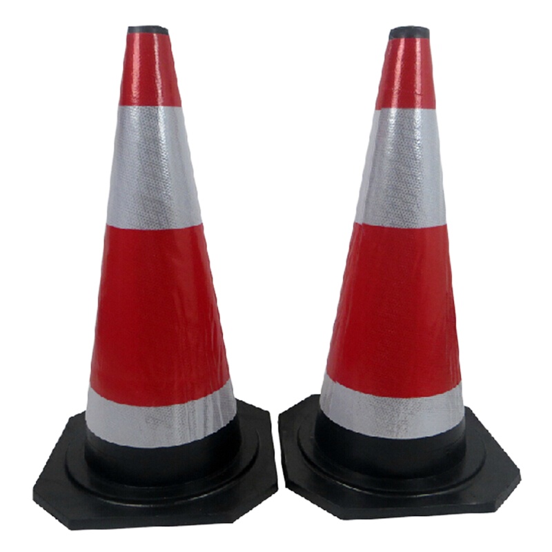 谋福 CNMF 8410 塑料反光路锥 路障锥 雪糕筒桶 交通锥桶 (70cm塑料反光路锥)