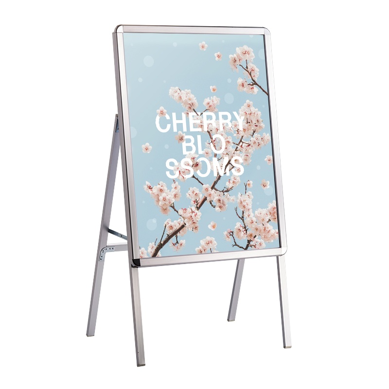 铝合金A字型单面60x80立牌 TC-235 带雪弗板 (个)