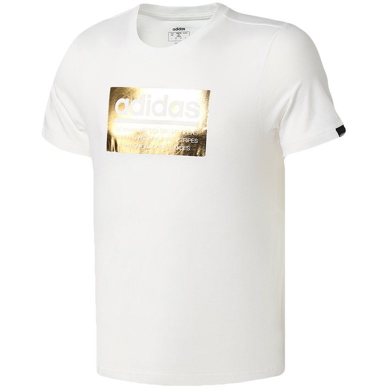 阿迪达斯男服短袖T恤印花休闲运动服FM6259