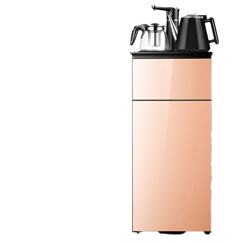 茶吧机家用办公两用冷热立式全自动上下水智能饮水机下水桶K1|金色防烫水壶+自动龙头 温热