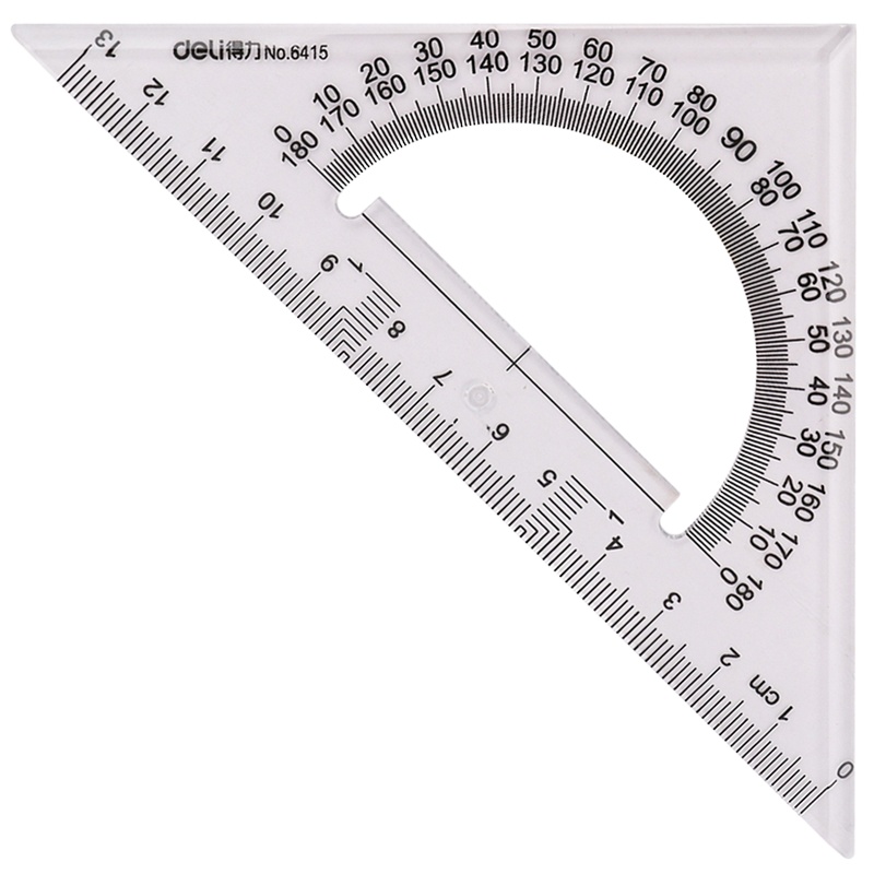 得力deli 6415 三角尺15cm 3套/组