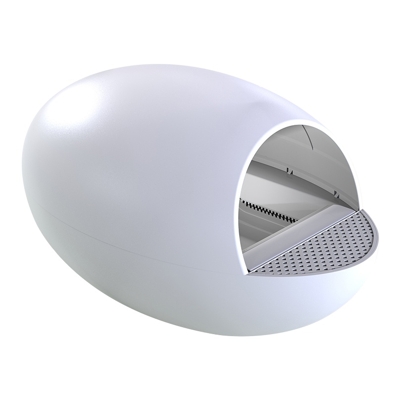 好命天生 猫蛋全自动猫砂盆(白色) 防外溅智能猫厕所电动清理猫咪隔臭铲屎用品猫窝