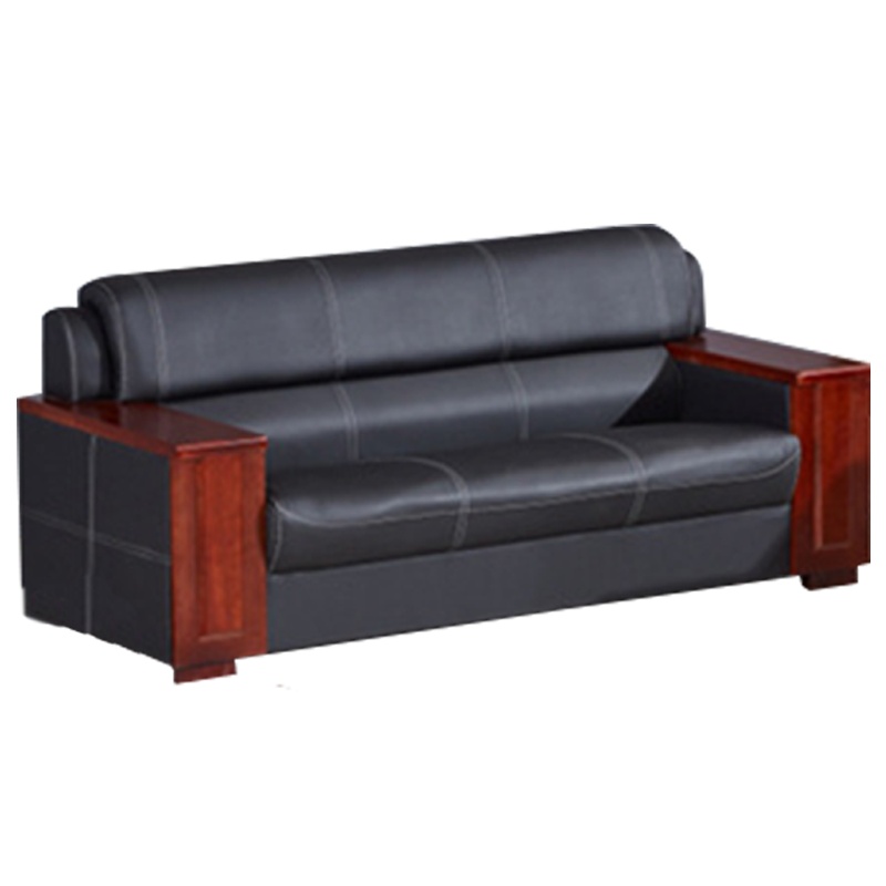 富和美皮艺沙发办公沙发接待会客办公室家具办公沙发45三人位沙发