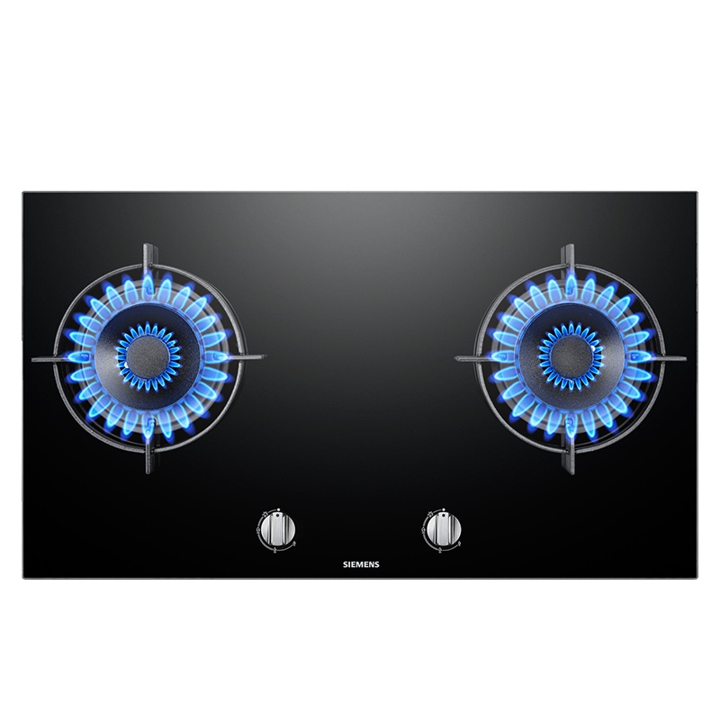 西门子(SIEMENS) 燃气灶嵌入式钢化玻璃面板5.0大火力双眼灶具(天然气)JZT-ER77F231MP