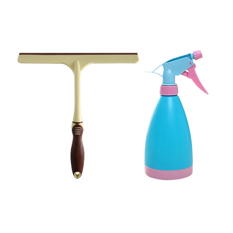 阿斯卡利(ASCARI) 家用擦玻璃玻璃刮擦窗户大小号水刮擦桌子刮刀刮水器 小号黄玻璃刮+喷壶