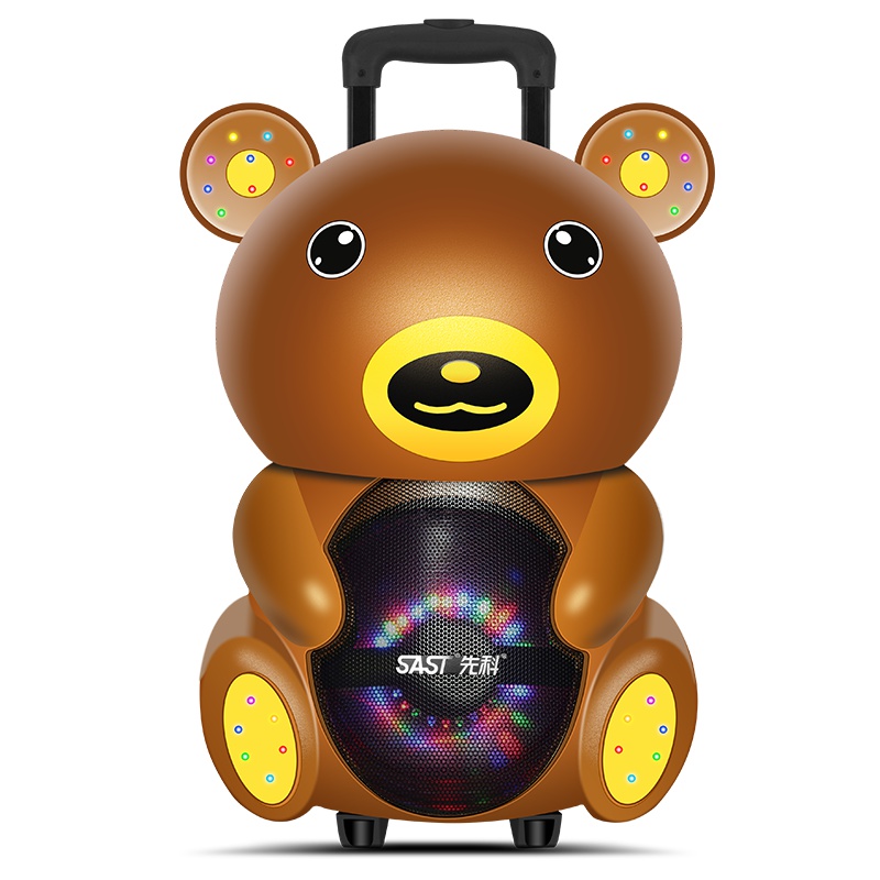 先科 A39广场舞音响蓝牙户外带无线话筒背带便携式小型大功率低音炮手提音箱k歌移动大音量跳舞伴奏播放器