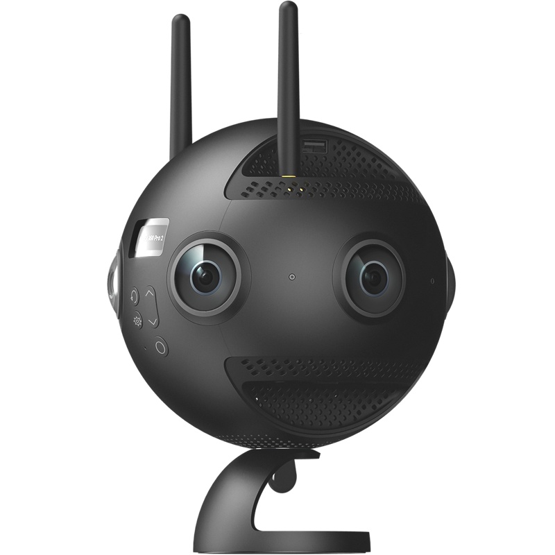 Insta360 Pro 2 专业级 8K 3D全景数码相机 商用 FlowState防抖科技 5G VR 直播推荐解决方案 全景声录制 HDR 航拍现场拍摄Adobe连接