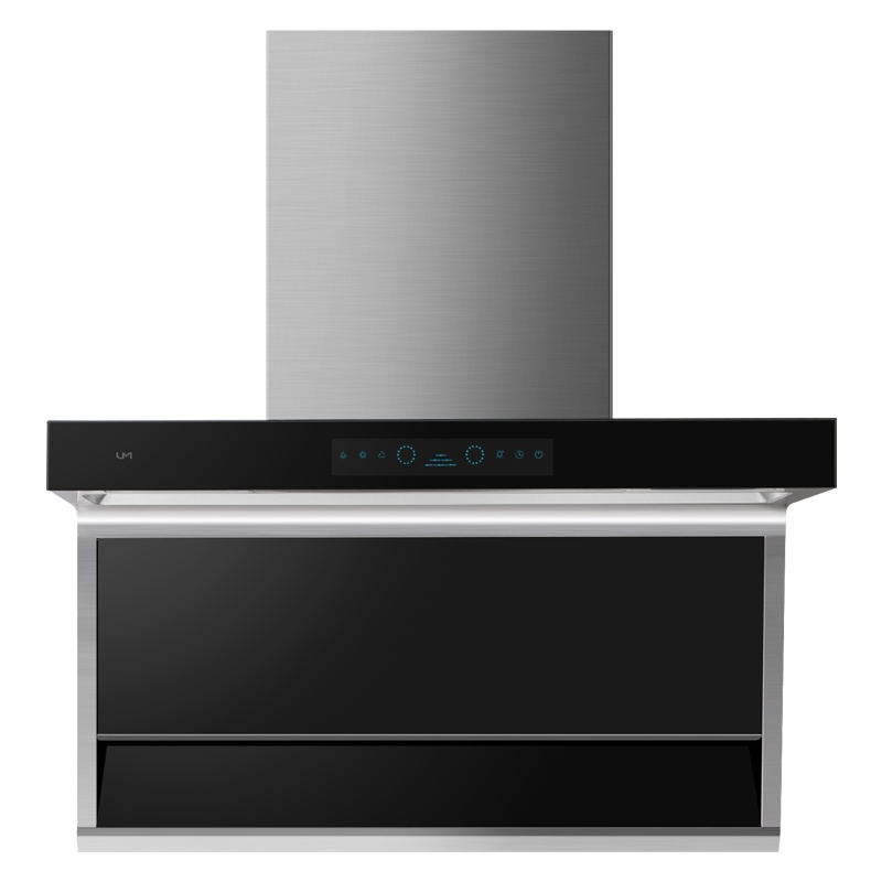 优盟(UM)UC189 长款7字型油烟机侧吸式抽油烟机家用23立方大吸力钢化玻璃自动清洗抽吸油烟机免费安装