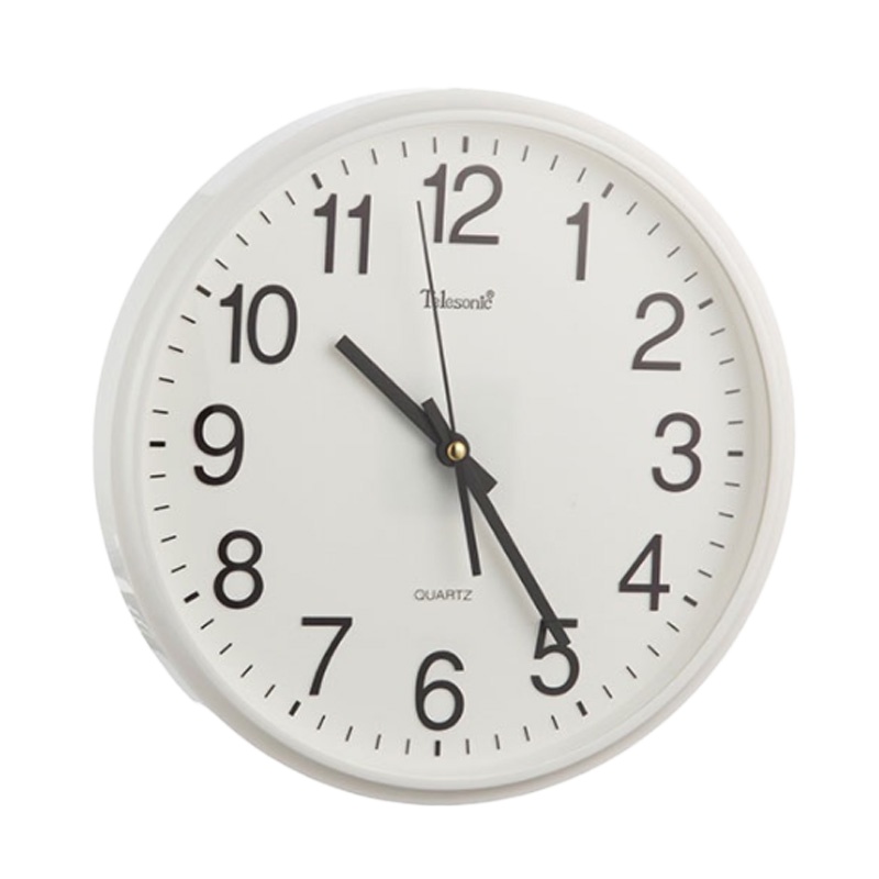 企购优品天王星0684挂钟客厅静音简约创意钟表现代时尚个性时钟30MM 白色