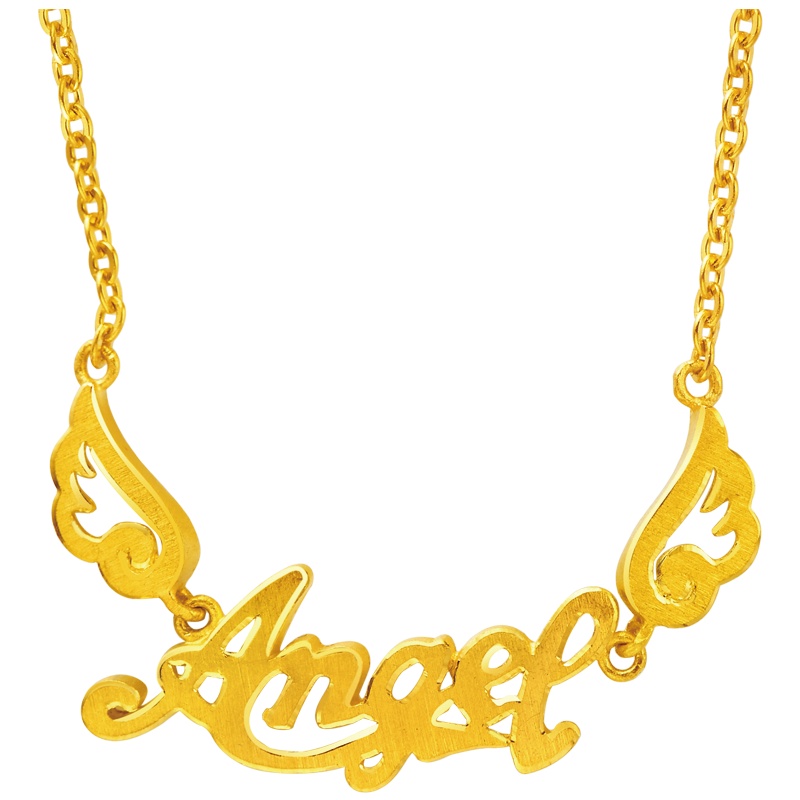 周大福 金项链珠宝首饰婚嫁Angel足金金项链女 计价（工费:208元）F160953