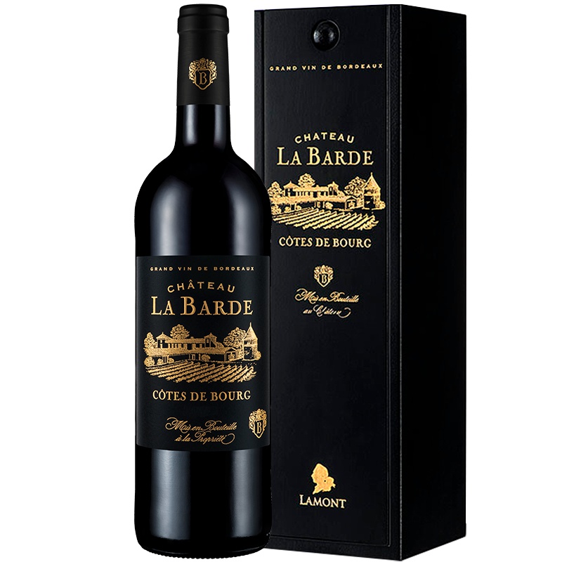 法国波尔多原瓶进口AOC级 拉巴德酒庄干红葡萄酒 礼盒单支装750ml