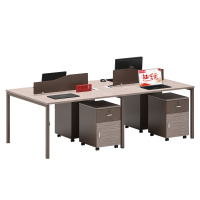 [红心家居]简约时尚办公桌椅办公家具电脑桌椅四人桌椅