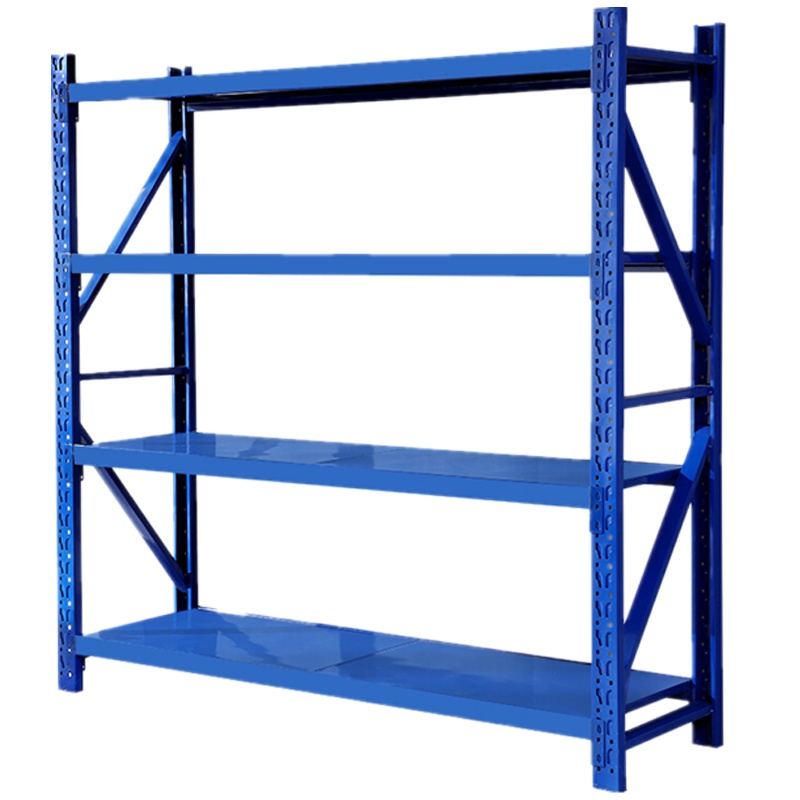 欧宝美货架仓储货架置物架重型库房多功能展示架铁架子500KG每层副架四层