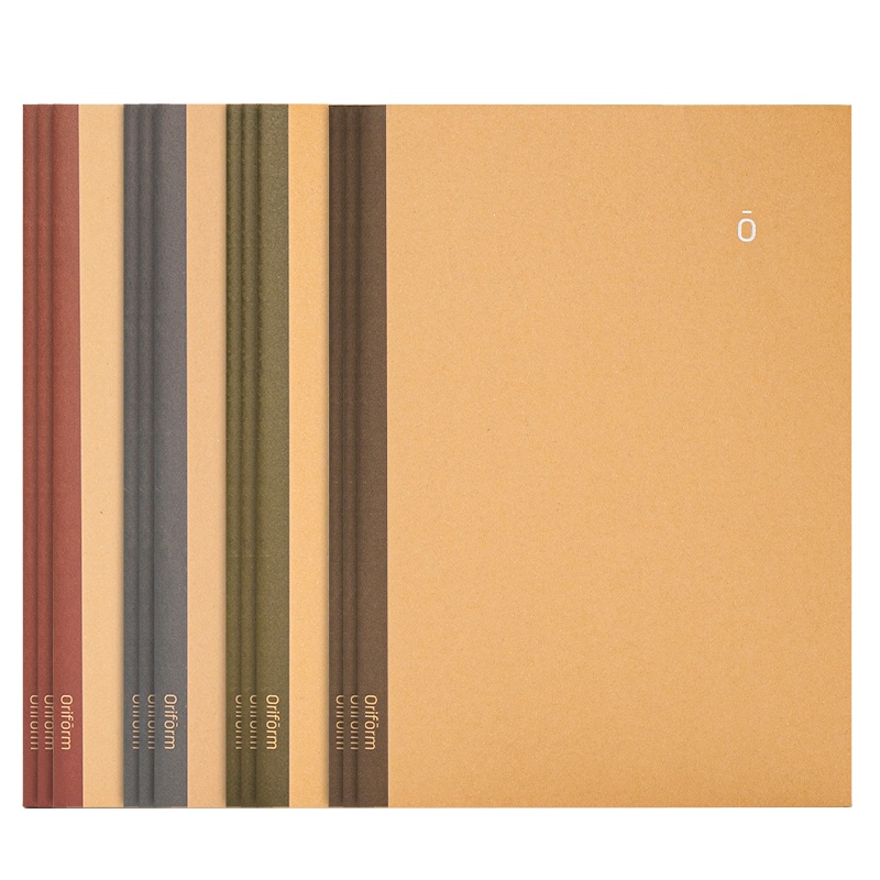 得力deli笔记本子/记事本4本装0系列牛皮文具缝线本A5学生用韩国简约清新可爱日记本横条软面抄 办公文具[苏宁自营]