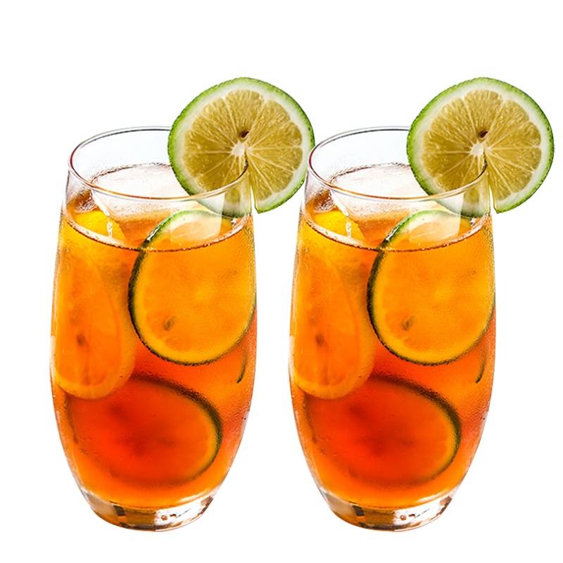 Libbey利比 安迪系列296ml玻璃杯思慕雪奶昔酸奶慕斯果汁杯透明水杯 2支装